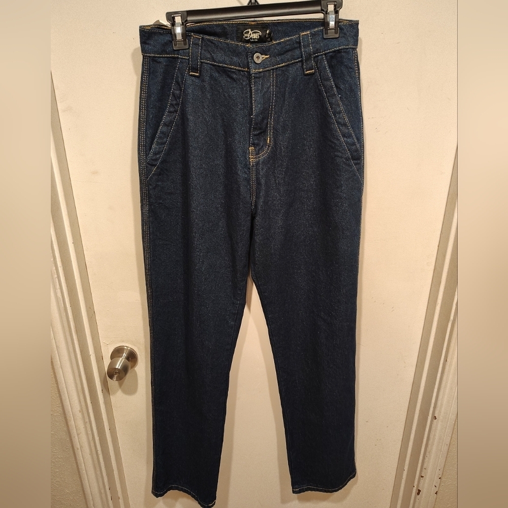 Deus Ex Machina NWT Men's Dark Blue Dry Indigo Shawn Workwear Jeans Sz 28 X 32